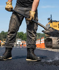 Steel Toe Work Boots For Men With Side Zipper, Water And Slip Resistant, All Day Comfort, Electrical Hazard Protection