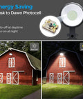 LED Barn Light Dusk To Dawn Outdoor 80W 120V Hardwired Flood Light With 10000LM 5000K Daylight IP65 Waterproof illuminating barn