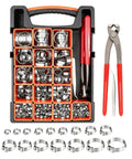 Awesome Ear Hose Clamp Kit With Cool Tools For Quick Fixes And Tough Jobs To Keep Your Car Engine Running Smooth And Safe All The Way Down The Road Today, assorted stainless steel clamps and pliers