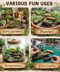 18 Pc Dope Mini Resin Bench Set For Fairy Garden Dollhouse Accessories Park Decor And Mini Landscape Scenes displayed in garden, planter, terrarium, and craft settings.