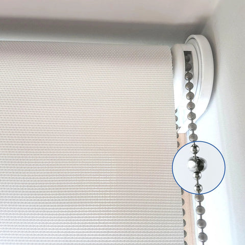 20 Pack Ball Bead Chain Stop 10.0mm for beaded ball chain curtain louvers, installed on window shade, preventing excessive pulling.