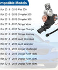 Premium Heavy Duty Battery Current Sensor Replaces 4692269AI AG AH for Chrysler Jeep Dodge, showing compatible models listing.