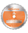 Rage255 Blade Multi Purpose 10 Inch Cutting Blade For Rage3 Cuts Steel Aluminum Wood Copper Nails Plastic No Coolant Required No Heat Or Sparks Great For Diy Projects, shown with orange label