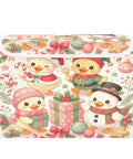 Heavy Duty Foldable Storage Bin With Flip Top Lid And Reinforced Handles For Home Bedroom Office Shelves and festive duck design.
