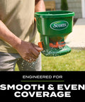 Hand Powered Spreader For Grass Seed And Lawn Fertilizers Salt And Ice Melt, Adjustable Arm Spreader Spreads Up To 1500 Sq Ft In Small Yards