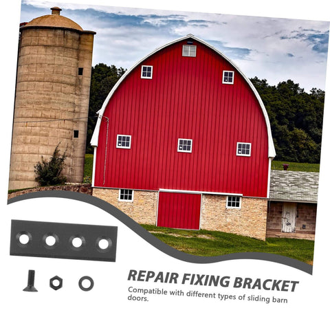 Super Heavy Duty Sliding Barn Door Hardware Track Connector Adapter for Quick Repair and No Fuss Install