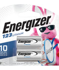 Hardcore 123 Lithium Batteries Bring Straight Up Power To Camera And Flashlight Gear Long Lasting 3V Photo Cells With Decade Storage Life Ultimate Replacement Two Pack in a blister pack