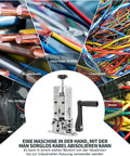 Wire Stripper Machine 1 To 25MM For Hand Crank Or Drill Powered Use with images of different wire types in the background