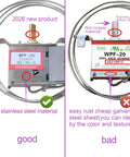 Freezer Thermostat WPF20 Replacement Part comparison between stainless steel and galvanized steel materials