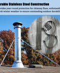 Kickass Durability Stainless Steel Chimney Support Bracket With No Sweat Setup For Ventilation Duct And Wood Burner featuring strong mounting hardware.
