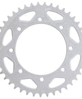 Heavy Duty Drive Sprocket And Chain Combo For Kawasaki KLR650 Front 15T Rear 43T 520V X Ring 106 Links Fits 1990 2018 Models Durable Off Road Motorcycle Sprocket Chain Kit rear sprocket close-up.