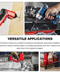 Rivet Gun Adapter Kit For Cordless Drill with 2.4mm 3.2mm 4.0mm 4.8mm Rivet Heads for auto and home riveting projects.