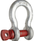 Heavy Duty Screw Pin Anchor Shackle In Carbon Steel Galvanized For Corrosion Resistance Six And One Half Ton Working Load Limit Size Seven Eighths Inch Model G 209 Ideal For Tie Down Towing And Lifting front view
