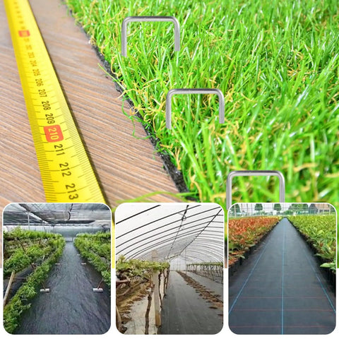 24 Pack Sturdy Garden Landscape Staples 6 Inch Galvanized Steel Sod Pins Anti Rust Stakes For Weed Barrier And Landscaping Fabric