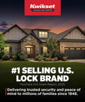 Kwikset Signature Series home exterior with #1 selling lock brand claim for DIY Rekey Kit For SmartKey Locks Only Easy Key Reset.