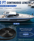 50 Ft Semi Rigid Boat Rub Rail Kit Marine Grade Dock Bumpers Flexible Rubber Dock Fender Rub Rail for Boat Hull Protection