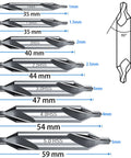 7 Piece Center Drill Bit Set M2 HSS 60 Degree Countersink Tools With Protective Case For Lathe And Metalworking Pro Grade