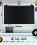 Stove Top Protector Cover For Electric Cooktops And Laundry Area Keeps Your Kitchen Tidy Anti Slip Waterproof Pad 28.5x20.5