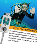 Scuba diver using High Pressure Valve Adapter For Scuba And Paintball Fill Stations Perfect PCP And HPA Tank Connector 4500 PSI