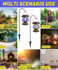 Multi-scenario use of Solar Bug Zapper Outdoor Waterproof Mosquito Killer Lamp with Plastic Ring for yards and patios.