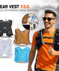 Run Ready Hydration Vest Four Point Zero Lightweight Pack for Running Cycling and Triathlon, multiple colors shown