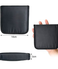 Portable Mini Sewing Kit For Travel And Home Use With Zipper Case And 74-Piece Gear - black square case dimensions shown