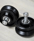 3 Inch V Groove Gate Wheel Cast Iron Steel Sliding Gate Roller With Detachable Bolt And Lock Nut Inverted V Groove