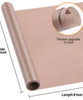Nonstick Teflon Sheets For Heat Press 12 Inch By 8 Foot PTFE Roll Pro Grade Reusable DIY Friendly Heat Resistant Teflon Paper Mat