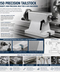 HT250 precision tailstock for 4-axis machining applications with sub-micron precision and durable cast iron construction.