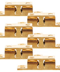Brass Ball Catch Kit With Easy Installation And Decorative Design, 6 pieces with screws, golden roller latch for cabinet doors