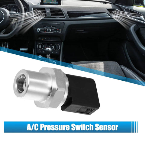 Drop In A C Pressure Sensor Switch 4H0959126B 4H0959126 For Audi A3 A4 A5 And Volkswagen Golf Touareg 2011 To 2014 Clutch Cycle Switch Replacement Direct Fit Easy Install in car interior setting.