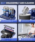 Step-by-step cleaning guide for Beast Mode Mattress Vacuum Cleaner With 16KPa Suction 253.7nm UVC Light Ultrasonic Heat 500W Handheld Bed Vacuum For Mattress Sofa Crib 16.4FT Corded Pro.
