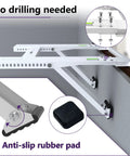 No Drill Window Air Conditioner Bracket for 12,000 To 24,000 BTU Units with anti-slip rubber pads and no drilling required.