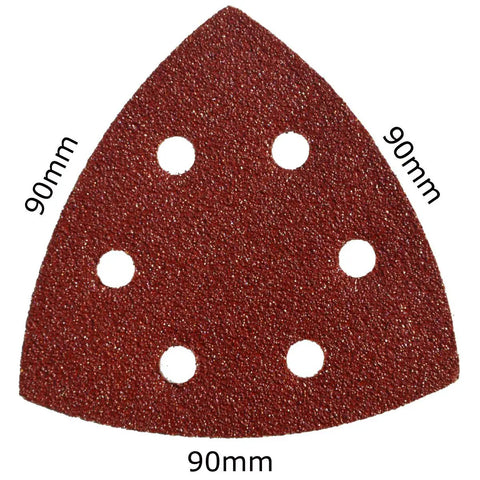 3.5 Inch Triangular Oscillating Multi Tool Sanding Pads With Hook And Loop Aluminum Oxide Assorted Grits 60 80 100 120 240 20 Pieces Each Pack Of 100 Pro Grade For Fast Wood Smoothing And Fine Finishes