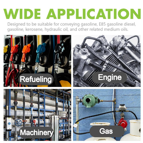 Image showing wide application of fuel lines for refueling, engine, machinery, and gas systems.