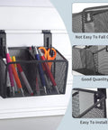Must Have Wall Mounted Pencil Holder With Slatwall J Hooks Stationery Organizer for classroom and home office setup
