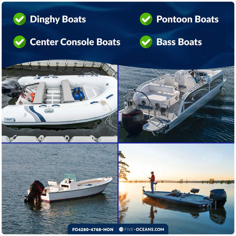 Examples of boats compatible with Marine Boat Fuel Line Kit With Primer Bulb For Honda Outboards 3/8 Inch By 6 Foot Heavy-Duty