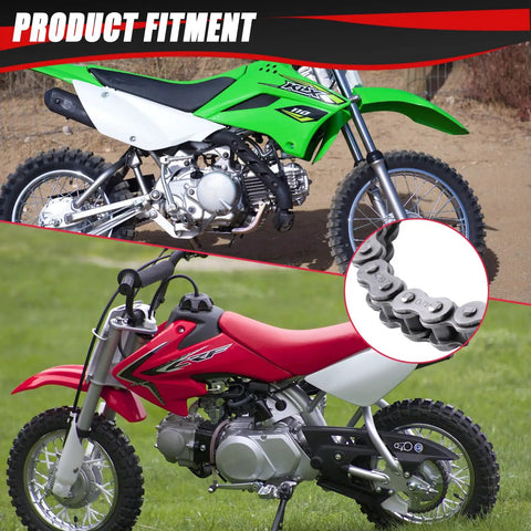 Beefed Up 420 Drive Chain 102 Link With Chain Breaker for CRF50 XR50 KLX110 PW80 TTR90 RM60 pit bike fitment image