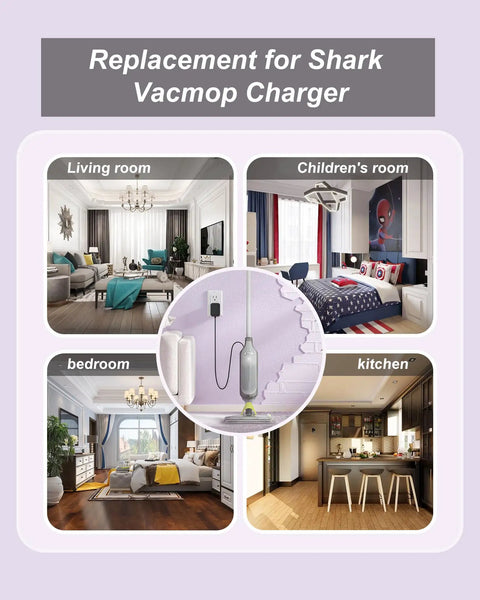 Rooms displaying Shark VM252 VM252C QM250 VACMOP Pro Magnetic Charger Replacement For Cordless Hard Floor Vacuum Mop, must-have compatible models.