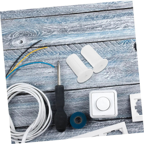 Awesome LIFKOME Silicone Wall Hole Plugs Cover Grommets For Cable Routing With Easy Install Antenna Protectors Keep Wiring Super Neat And Tidy Like A Pro. white silicone cable grommets with wires and tools on wood surface