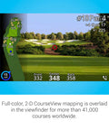 Golf GPS Range Finder With Pin Lock, Pin To Flag Accuracy Within 10 Inches, Range Up To 450 Yards course view display