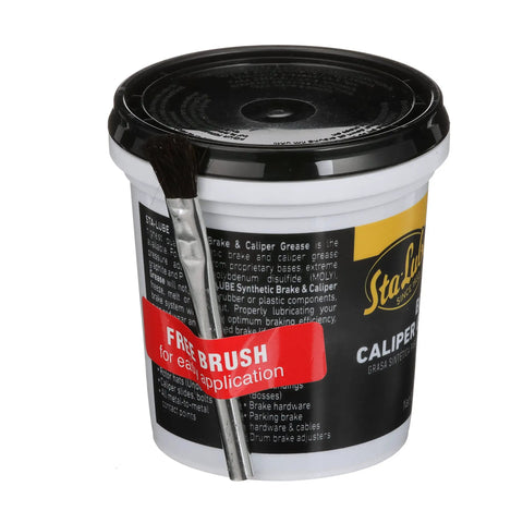 Brake Caliper Synthetic Grease For Automotive Disc Brakes High Temp Lubricant container with brush attached