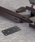 Stainless Steel Flat Straight Brackets With Screw Holes Six Pack Heavy Duty Metal Joining Plates for Cabinets and Shelves