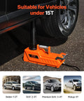 15 Ton Electric Hydraulic Car Jack Lift With 7.9-20.5 Inch Range Portable Heavy Duty Jack lifting vehicle tire