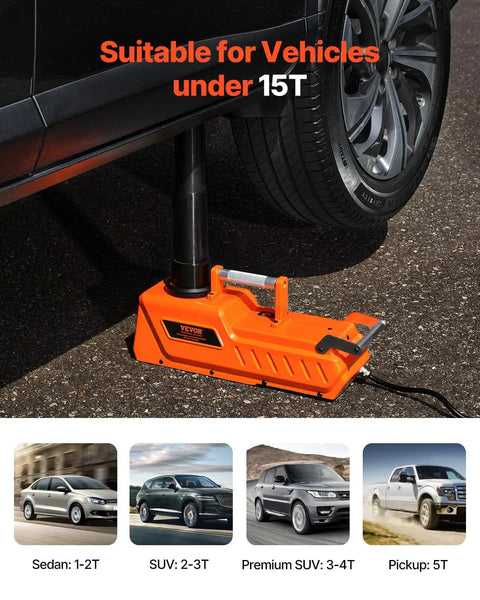 15 Ton Electric Hydraulic Car Jack Lift With 7.9-20.5 Inch Range Portable Heavy Duty Jack lifting vehicle tire
