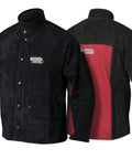 Beefed Up Heavy Duty Leather Welding Jacket For High Amperage And Out Of Position Work With Full Leather Front And Sides XL K2989