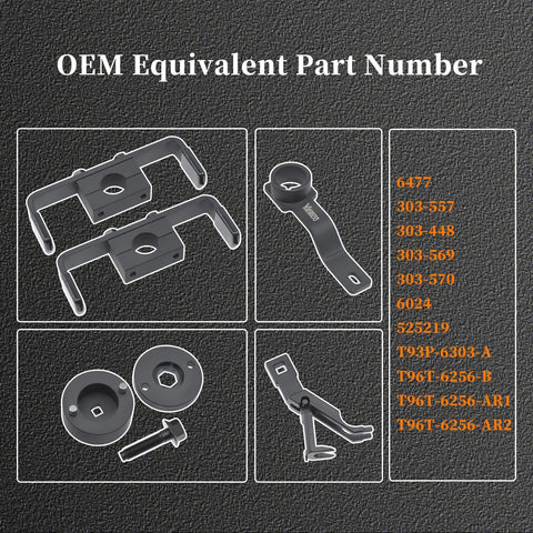 OEM parts for Ford Engine Timing Tool Kit For 4.6L 5.4L 6.8L 2 Valve And 4 Valve V8 Engines with Valve Spring Compressor Tool.