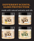 Two In One Wood Care For Cutting Boards And Butcher Block Surfaces With Beeswax And Food Grade Mineral Oil, jars with scents