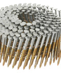 Framing Nails 2-3/8 In X 0.113 In 15 Degree Full Round Head Ring Shank Wire Coil Bright Basic Finish 5,000 Count