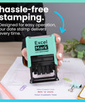 Kick Up Your Mail Sorting Game With This Heavy Duty Self Inking Date Stamp That Delivers Crisp Blue And Red Dates Onto Documents And Lets You Swap In Custom Lines For Zero Hassle Paperwork Processing.